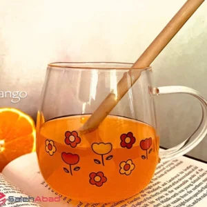 فروش عمده ماگ پیرکس دسته دار طرح گلدار