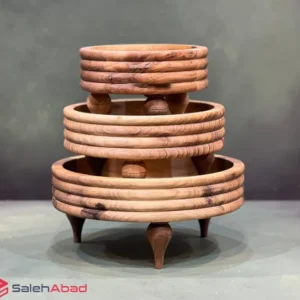 فروش عمده ست کاسه پذیرایی چوبی 3 تکه