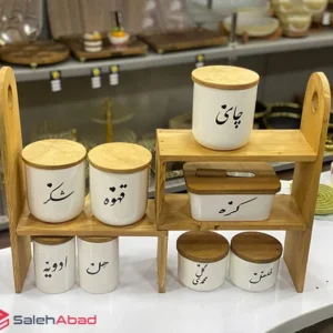 فروش عمده استند چوبی کشویی دو تکه