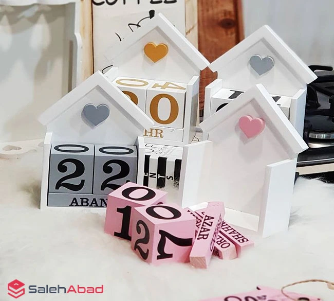 فروش عمده تقویم رومیزی مدل خانه