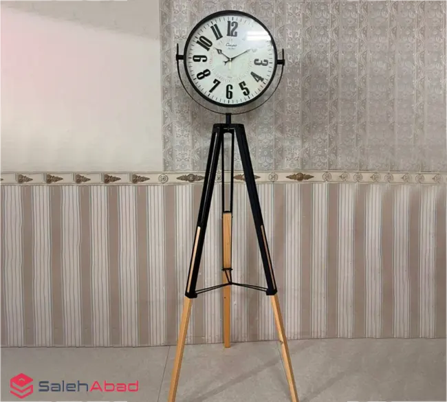فروش عمده ساعت سه پایه چوب فلز