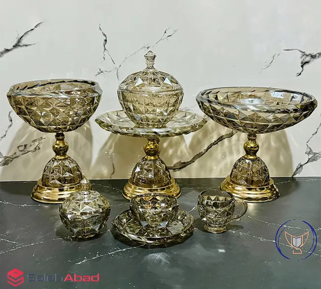 فروش عمده ست پذیرایی بلور آکوامارین