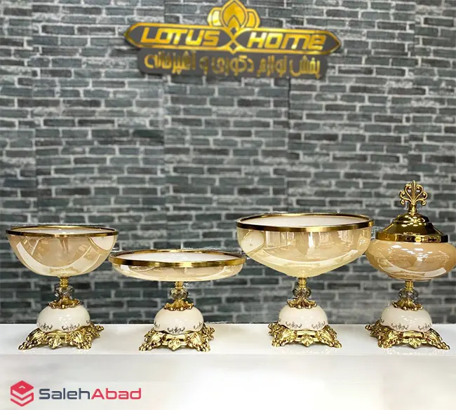 فروش عمده ست پذیرایی پایه سرامیکی 4 تکه