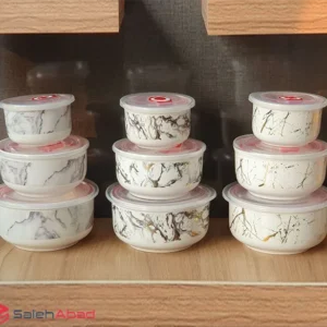 فروش عمده ظروف نگهدارنده غذا طرح ماربل