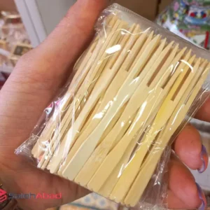 فروش عمده چنگال زیتون خوری بامبو