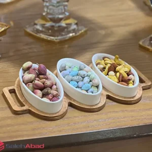فروش عمده اردو خوری سرامیکی 3 خانه بیضی