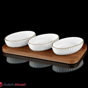 فروش عمده اردو خوری 3 خانه لب طلا لمون
