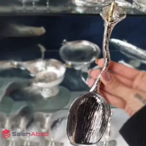 فروش عمده قاشق آجیل آلومینیومی طرح لیلیوم