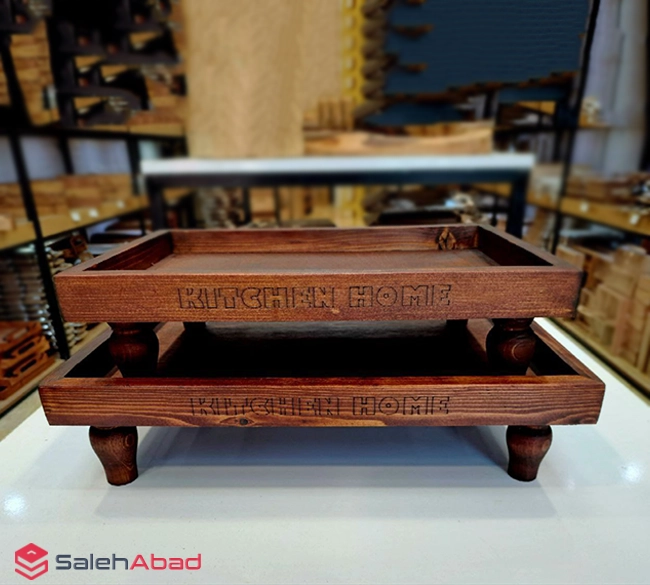 فروش عمده رایزر مستطیل چوبی لبه دار