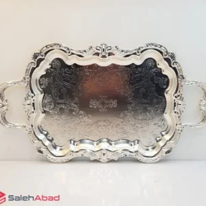 فروش عمده سینی پذیرایی فلزی دسته دار