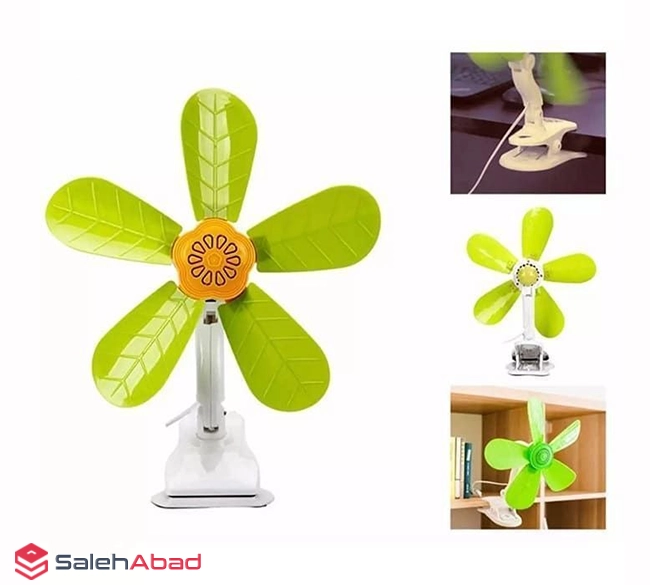 فروش عمده پنکه کوچک گیره دار 5 پره