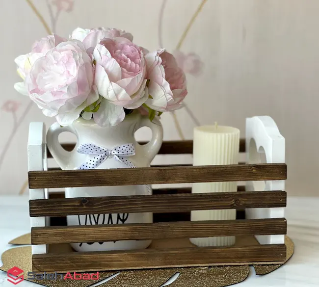 فروش عمده باکس چوبی دکوری دسته قلبی