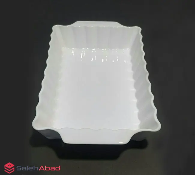 فروش عمده تابه مرغ خوری سرامیکی سفید