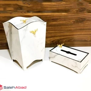 فروش عمده سطل و جا دستمال کاغذی طرح سنگ