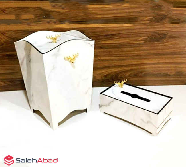فروش عمده سطل و جا دستمال کاغذی طرح سنگ