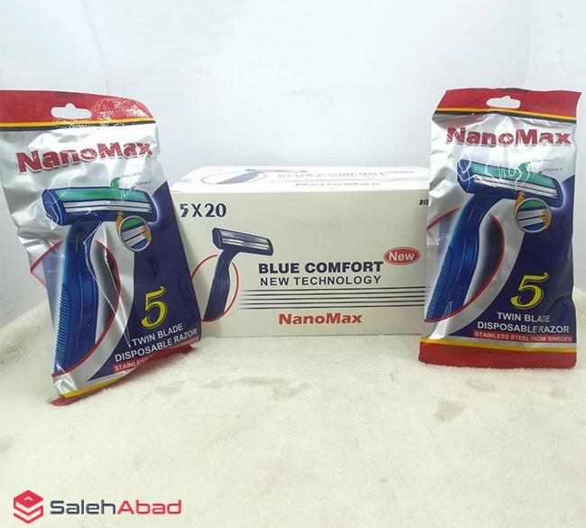 فروش عمده ژیلت دو لبه صابون دار نانومکس