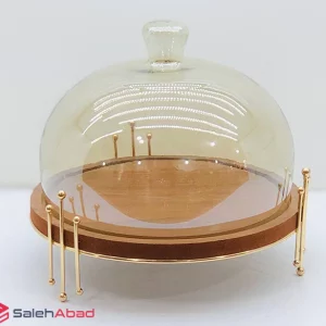فروش عمده ظرف کیک خوری کف چوبی استند دار