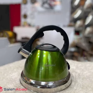 فروش عمده کتری سوتی استیل رنگی کف چدن