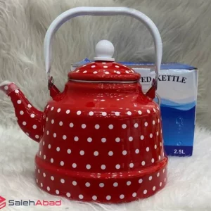 فروش عمده کتری لعابی تک خالدار