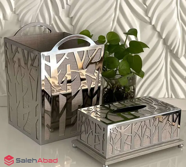 فروش عمده جا دستمال و سطل آشغال چوبی