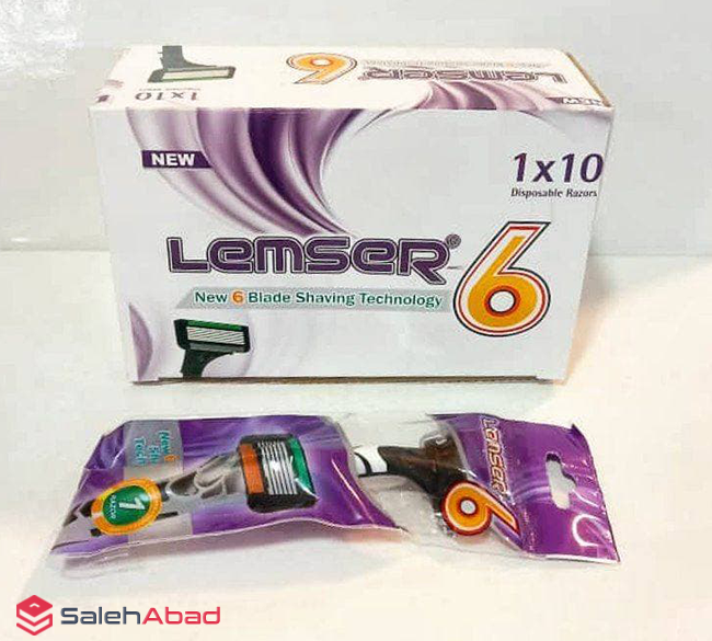فروش عمده خود تراش 6 لبه صابون دار لمسر