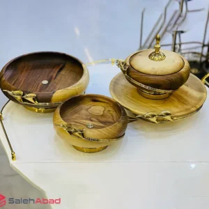 فروش عمده ست پذیرایی چوبی 4 تکه لیلیوم