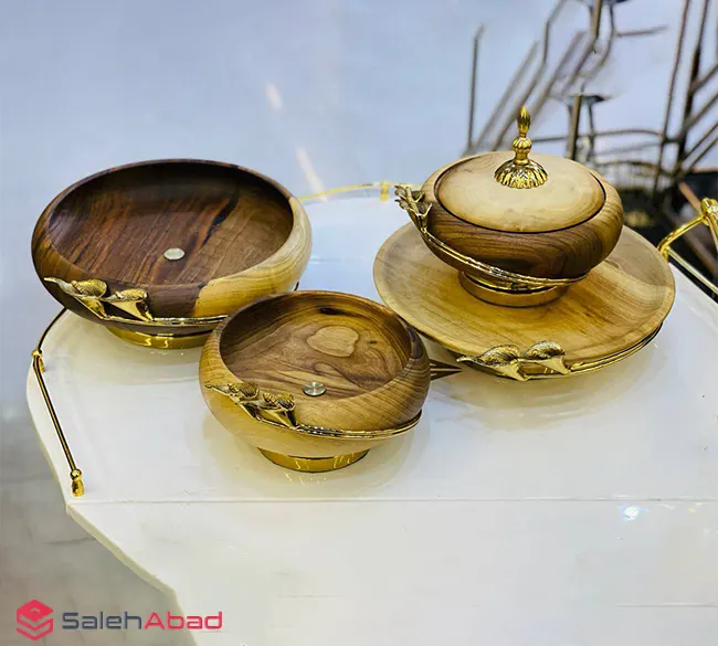 فروش عمده ست پذیرایی چوبی 4 تکه لیلیوم