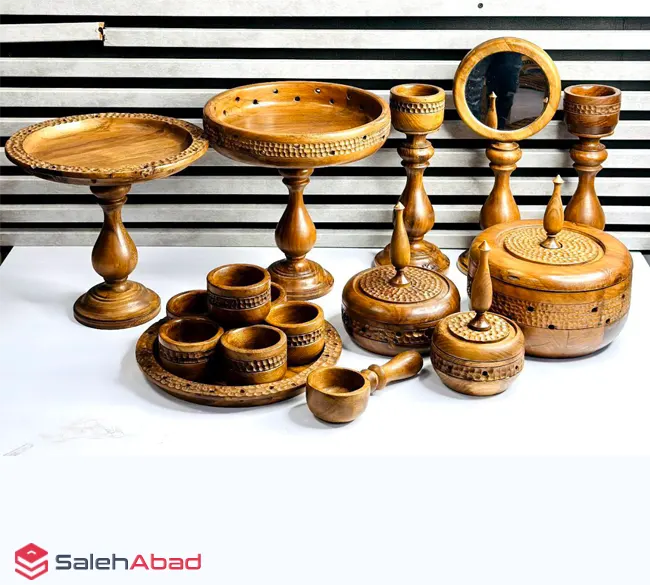 فروش عمده سرویس پذیرایی چوبی ماهلین