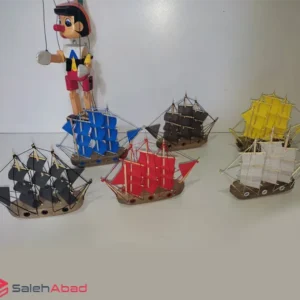 فروش عمده کشتی چوبی دکوری رنگی