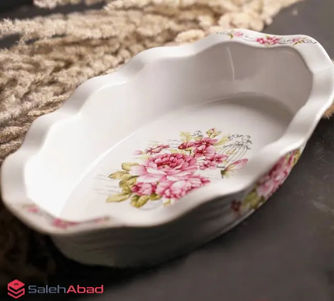 فروش عمده تابه مرغ خوری بیضی گلدار