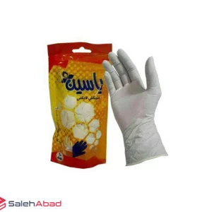 فروش عمده دستکش لاتکس یاسین 10 عددی