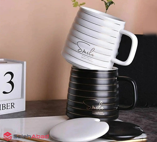 فروش عمده ماگ سرامیکی درب دار طرح کندو
