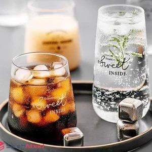 فروش عمده لیوان پیرکس مخروطی طرح تکست