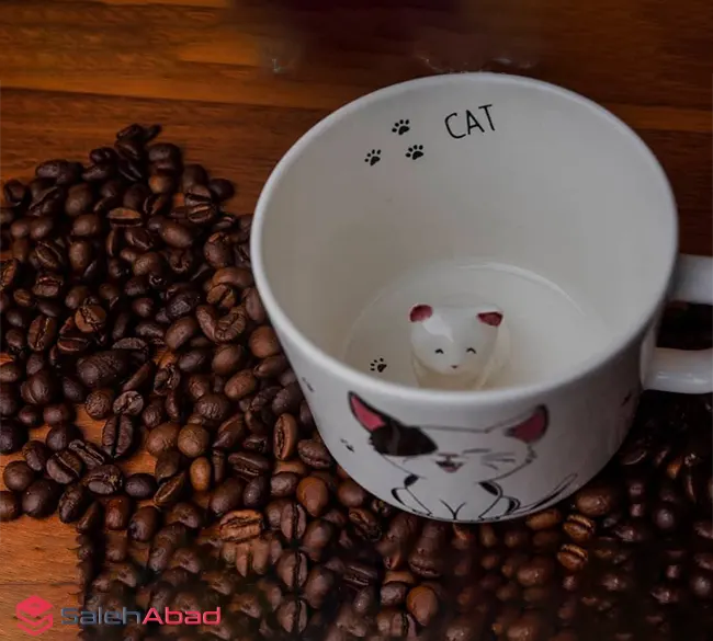 فروش عمده ماگ سرامیکی فانتزی طرح گربه