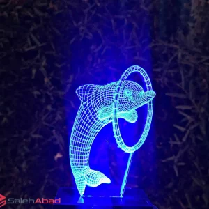 فروش عمده چراغ خواب سه بعدی طرح دلفین