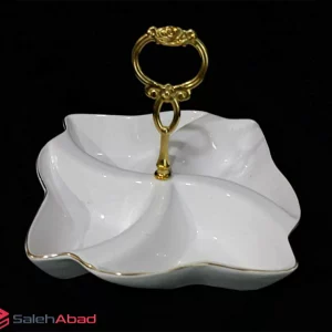 فروش عمده اردو خوری سرامیکی 4 خانه دسته دار