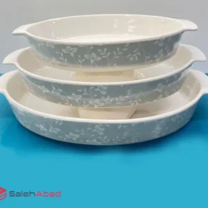 فروش عمده ست تابه سرامیکی سه تایی گلدار