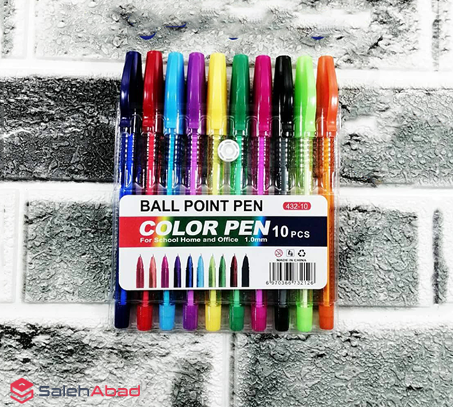 فروش عمده خودکار 10 رنگ COLOR PEN