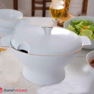 فروش عمده سوپ خوری چینی لورین خط طلا