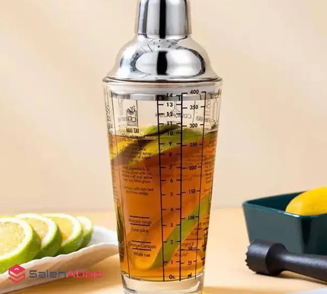 فروش عمده شیکر شیشه ای درب استیل