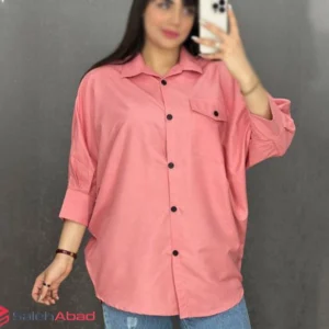 فروش عمده مانتو پانچ کوتاه جلو دکمه دار