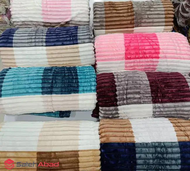 فروش عمده پتو ژله ای پلیسه طرح دار