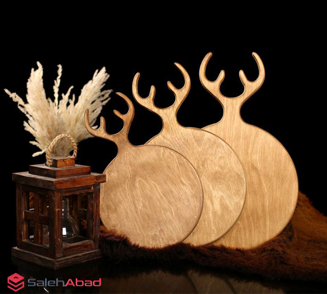 فروش عمده تخته سرو چوبی گرد مدل شاخ گوزن