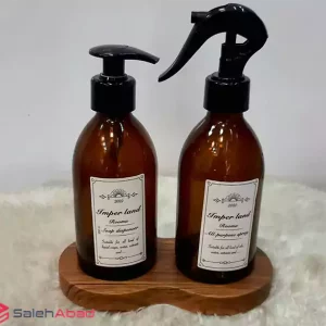 فروش عمده ست جا مایع و اسپری استند چوبی
