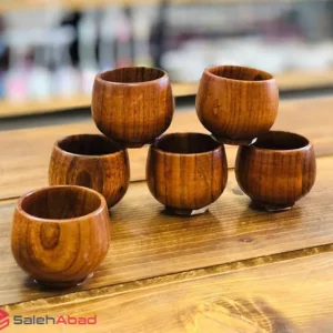 فروش عمده لیوان چوبی بدون دسته کوچک