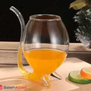 فروش عمده لیوان شربت خوری پیرکس نی دار