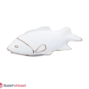 فروش عمده دیس چینی مقصود طرح ماهی لب طلا