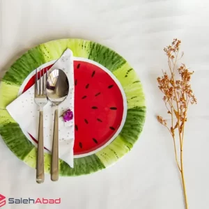فروش عمده بشقاب پلو خوری طرح هندوانه