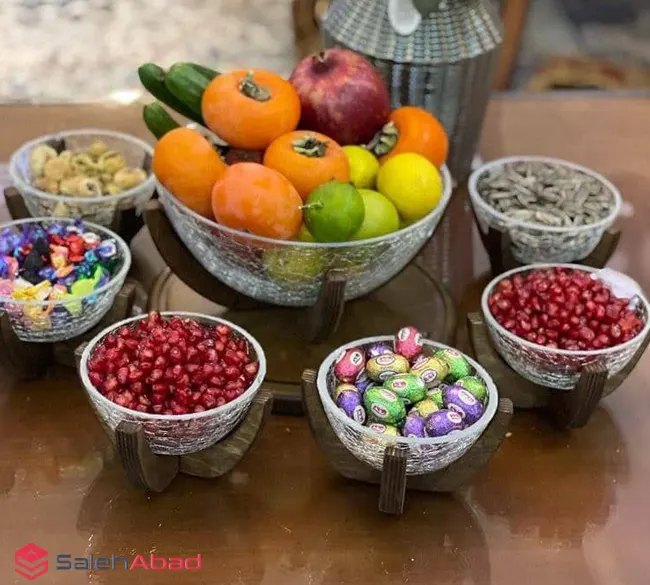 فروش عمده سرویس ظروف شیشه ترک پایه چوبی