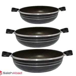 فروش عمده تابه گرانیت زنبوری دو دسته